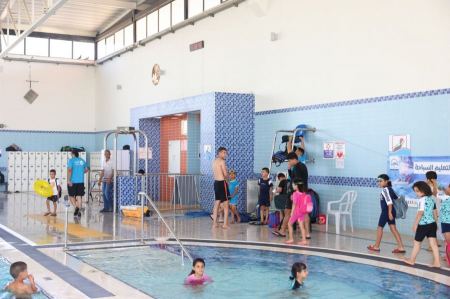 أكثر من 400 طفل في دورات سباحة تابعة للمركز الجماهيري رهط خلال العطلة الصيفية